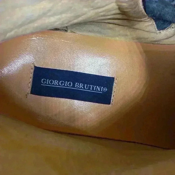 Giorgio Brutini Men's Ankle Boot Side Zip Size 13 Black Leather 660141 - Picture 9 of 10